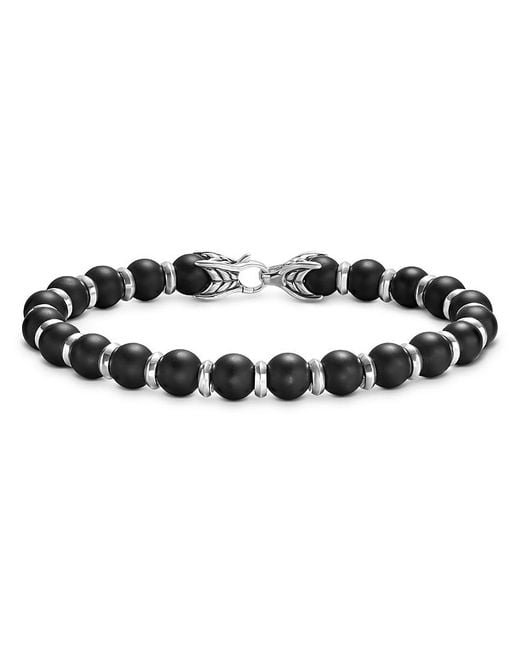 David Yurman Black Spiritual Beads Bracelet for men