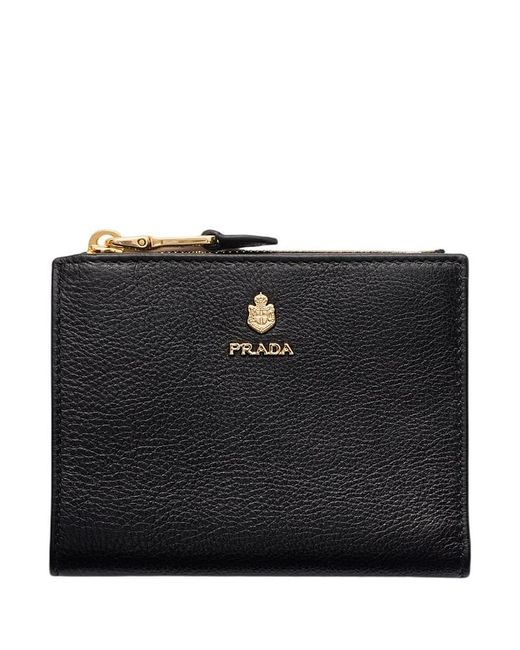 Prada Black Small Leather Wallet