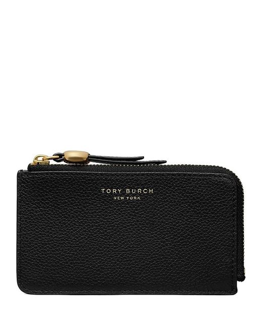 Tory Burch Black Romy Leather Card Case