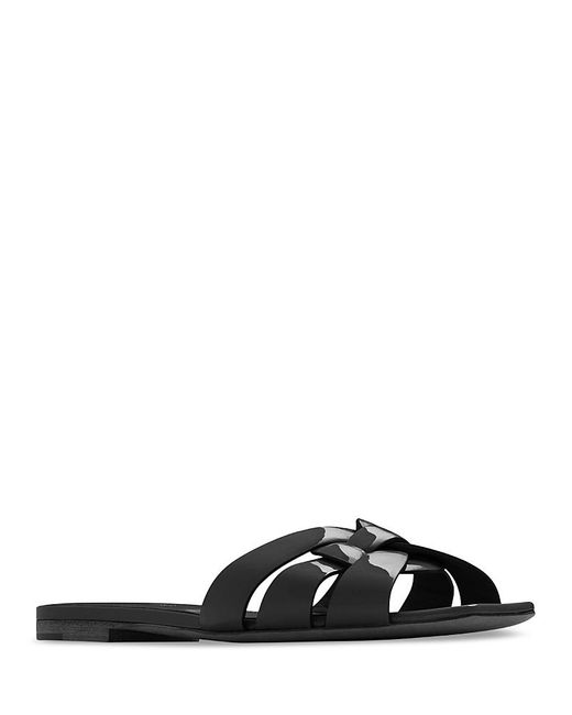 Saint Laurent Black Tribute Mules
