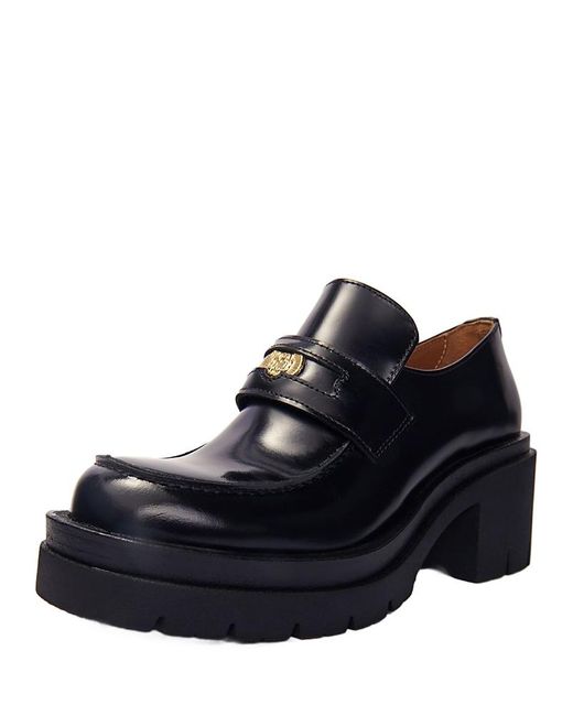 Maje Black Heeled Loafers