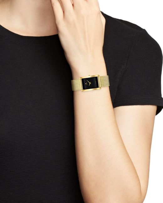 Movado La Nouvelle Gold - Tone Mesh 