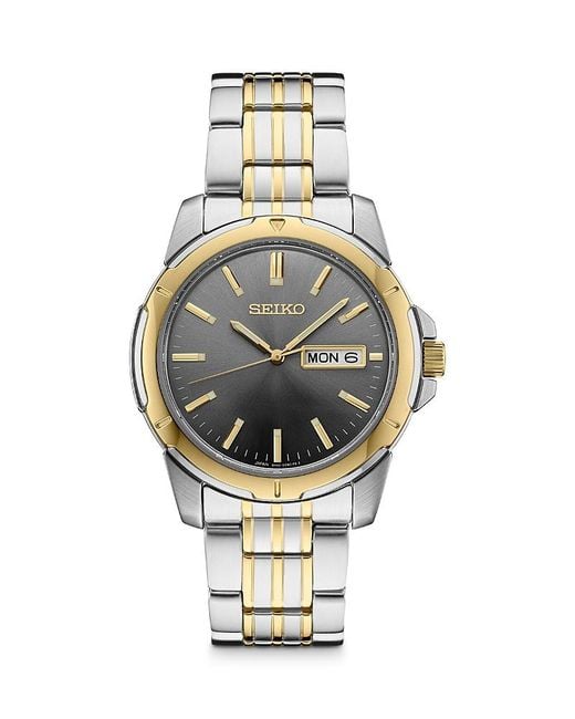 Seiko Metallic Seiko Essentials Watch, 39Mm for men