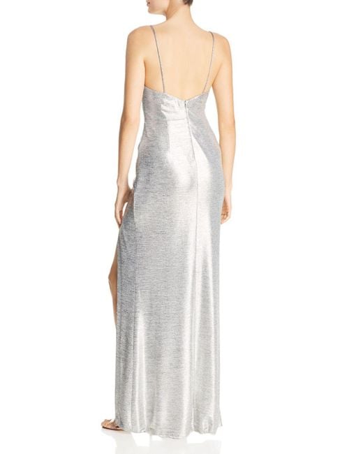 betsy and adam metallic gown