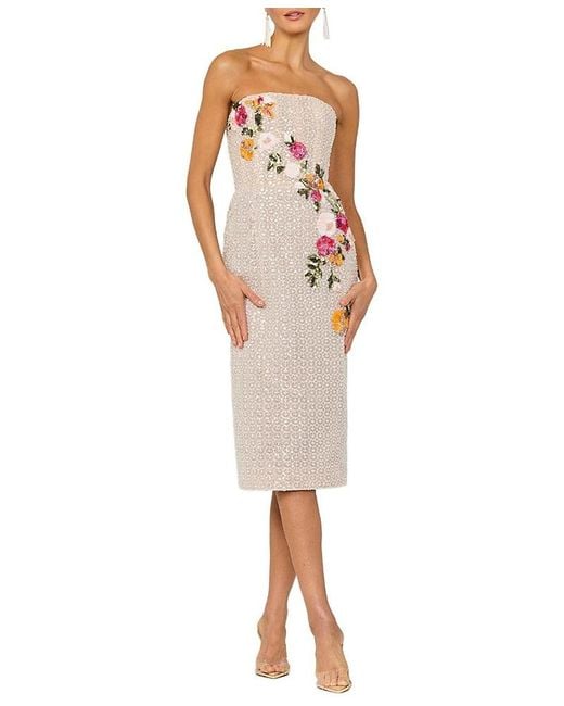 helsi vivi strapless beaded midi dress Vivi Strapless Cocktail Dress (Women)