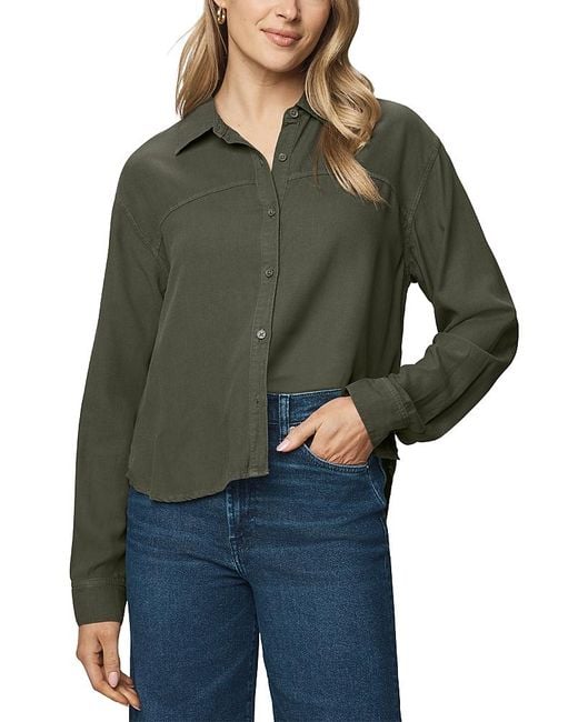 Splendid Green Joanne Blouse