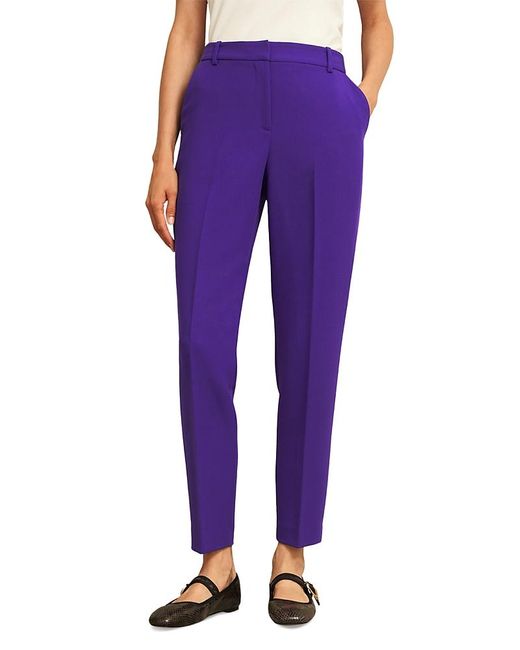 Hobbs Purple Petite Sami Trousers