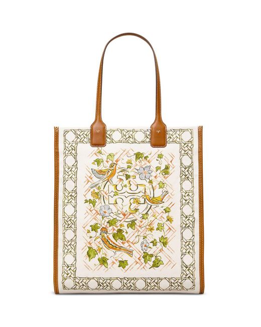 ella printed canvas tote