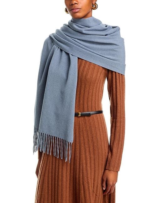 Fraas Blue V Solid Sparkle Scarf