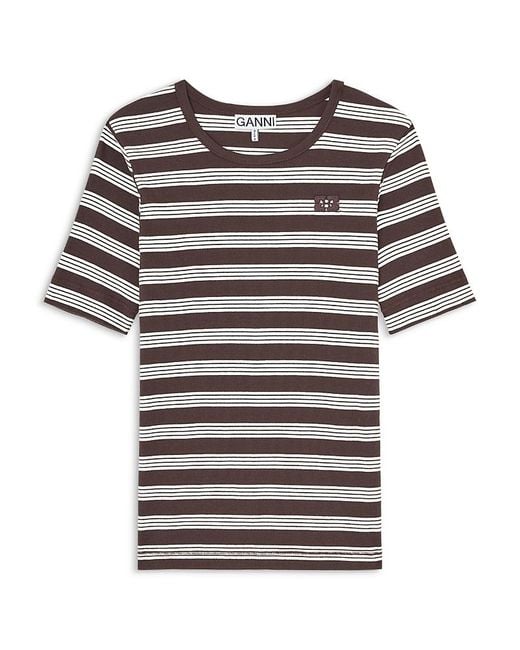 Ganni Multicolor Striped Tee