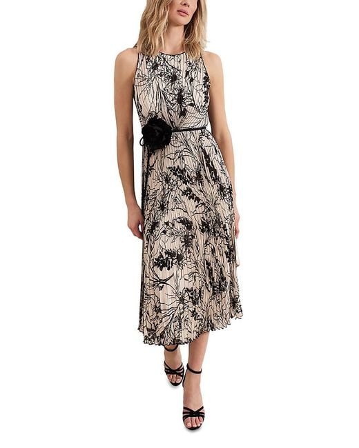 【フローラル】Phase Eight / sandra プリーツ ミディドレス Phase Eight Sandra Floral Dress, Black/Multi