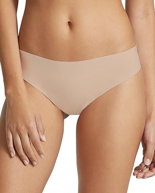 Commando Natural Butter Mid-Rise Thong
