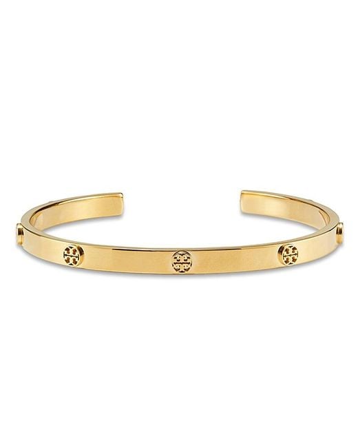 Tory Burch Metallic Miller Icon Stud Thin Cuff Bracelet