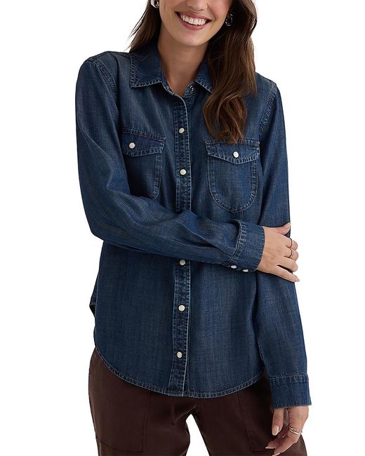 Bella Dahl Blue Western Shirt
