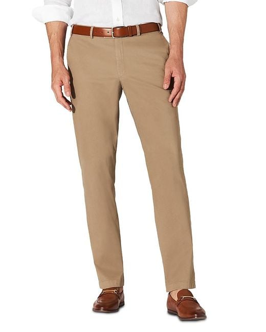 Hiltl Men's Natural Parma Essential Cotton Stretch Chino Pants