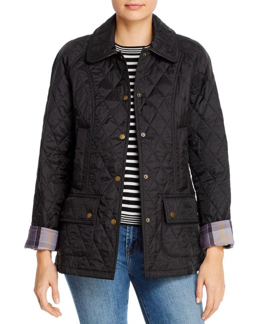 barbour black quilted jacket