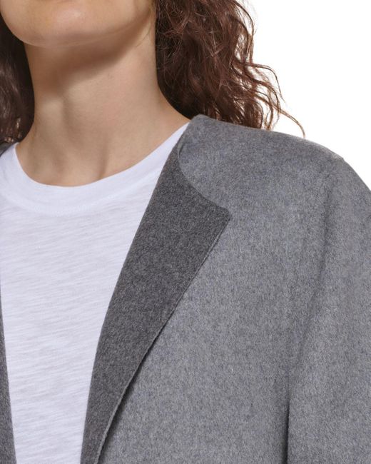 dkny gray coat