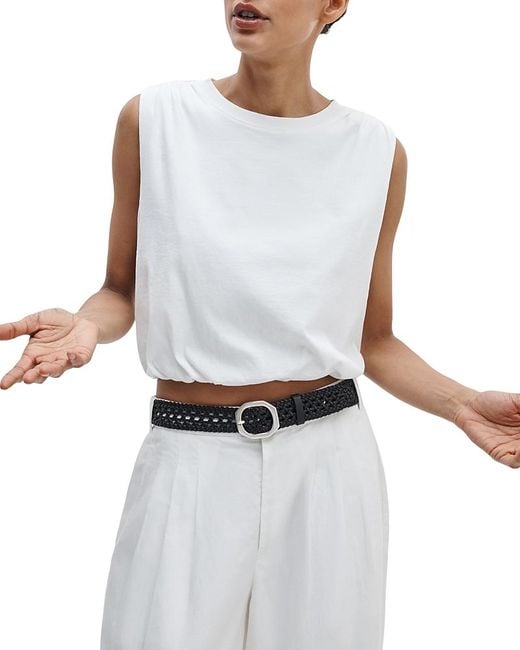 Rag & Bone White Mica Bubble Top