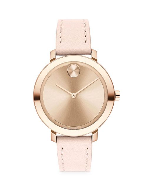 Movado Leather Bold Evolution Watch in 