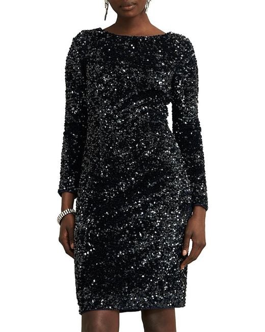 hobbs black sequin dress Hobbs London Women's Zariah Sequin Dress - Black - Size 8 UK/4 US