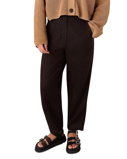 Whistles Petites Authentic Barrel Leg Jeans in Black Lyst UK