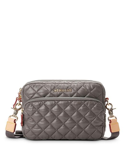 MZ Wallace Gray Small Quilted Camera Bag