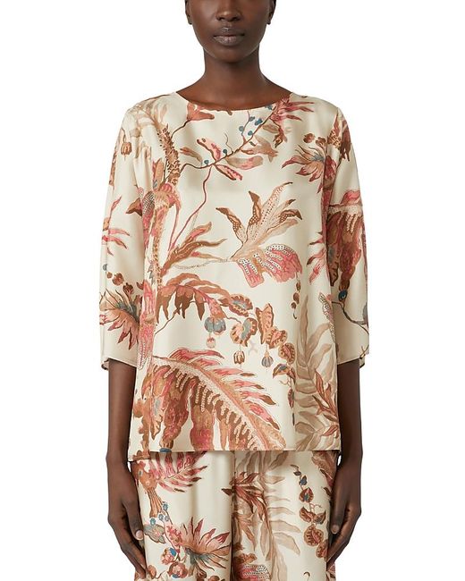 Weekend by Maxmara Natural Filippo Silk Top