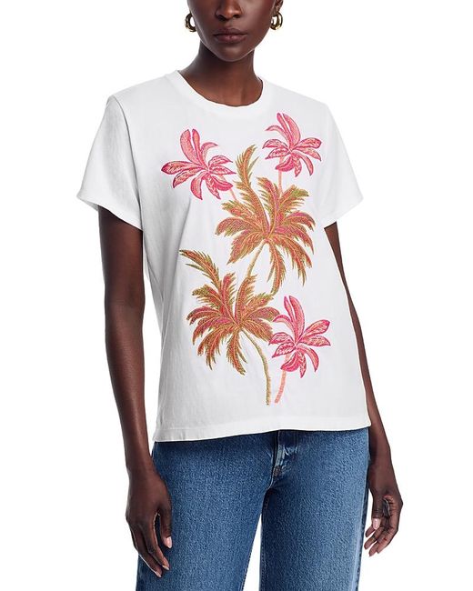Johnny Was White California Crewneck Tee