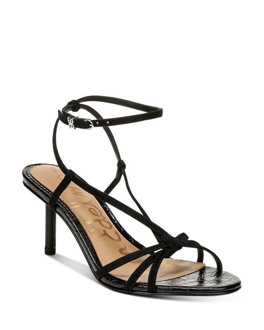 sam edelman black sandal heel