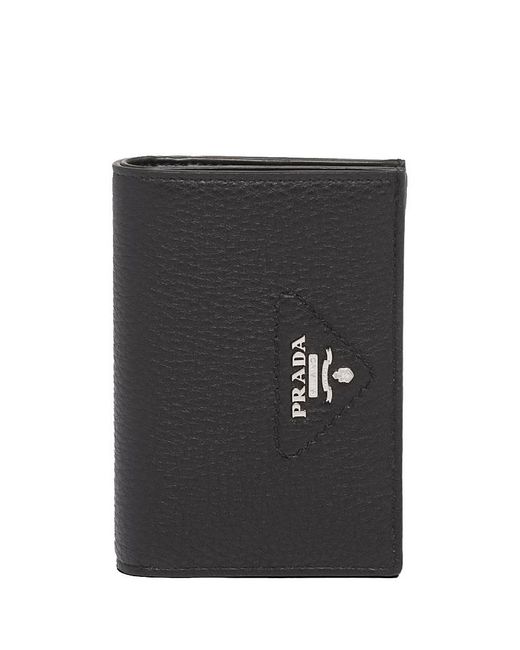 Prada Black Small Leather Wallet