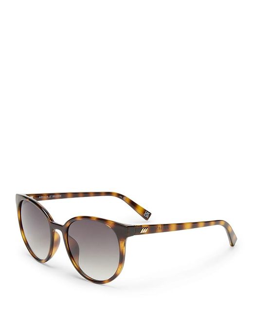 Le Specs Metallic Round Sunglasses, 54Mm