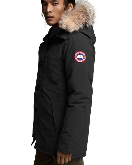 Canada Goose Fur Chateau Fusion Fit Parka in Black for Men | Lyst