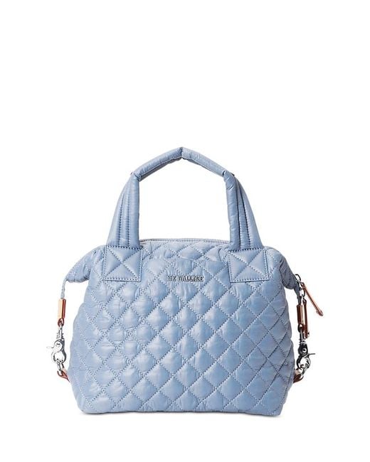 MZ Wallace Blue Small Sutton Deluxe Top Handle Bag