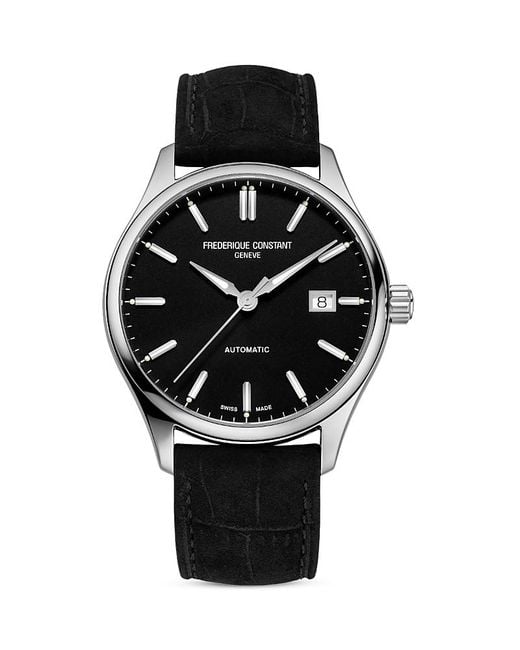 Frederique Constant Black Classics Watch, 40Mm for men