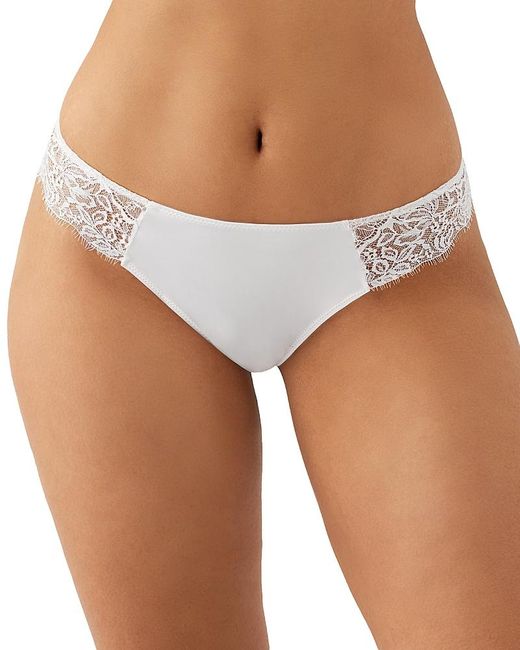 B.tempt'd Brown B. Tempt'D By Wacoal It's On Lace Trim Thong