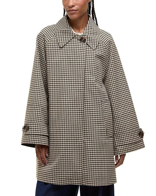 Barbour Gray Kennedy Check Showerproof Jacket