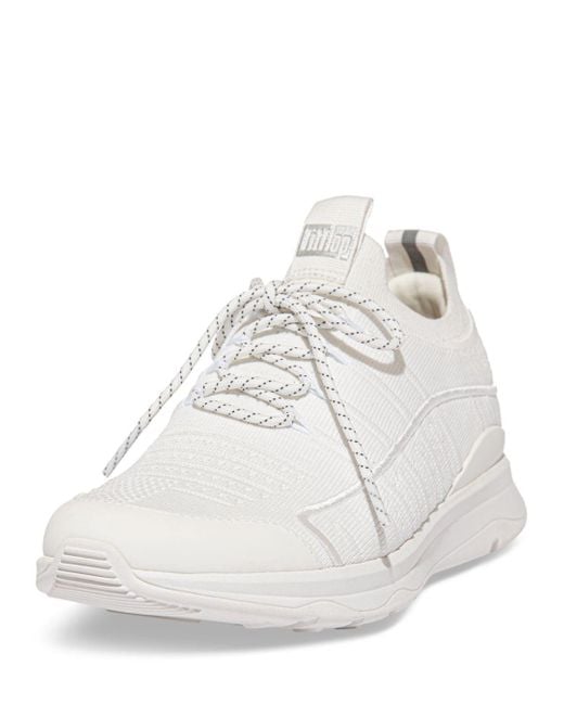 Fitflop Rubber Vitamin Knit Sports Sneakers in White | Lyst