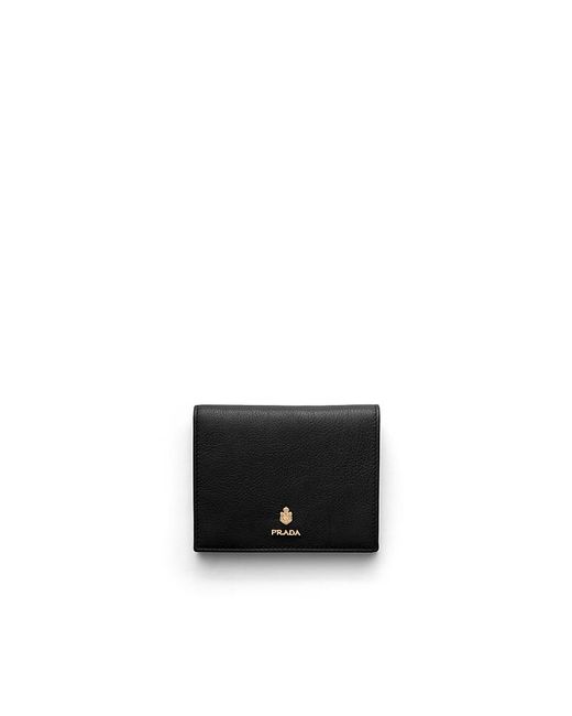 Prada Black Small Leather Wallet