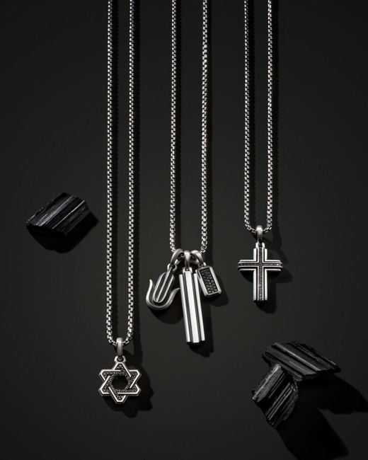 David Yurman Men's Pave Black Diamond 