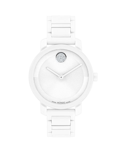 Movado White Bold Evolution 2.0 Watch, 34Mm