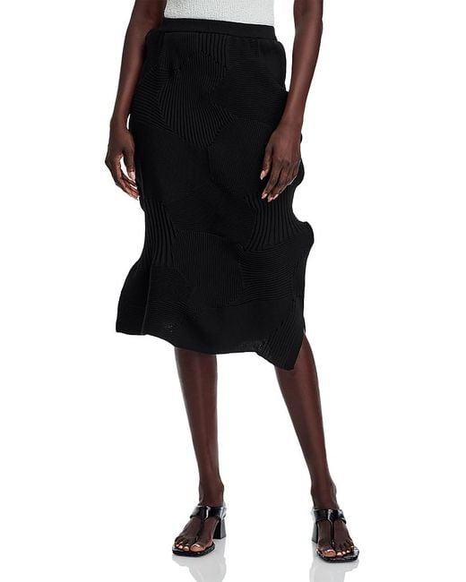 Issey Miyake Black Kone Kone Skirt