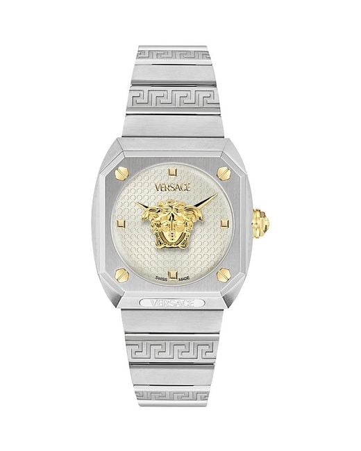Versace White Medusa Antares Watch, 35Mm