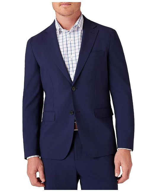 Mizzen+Main Blue Fresco Suit Jacket Solid for men