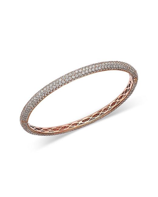 Roberto Coin White 18K Diamond Classic Diamond Pave Bangle Bracelet