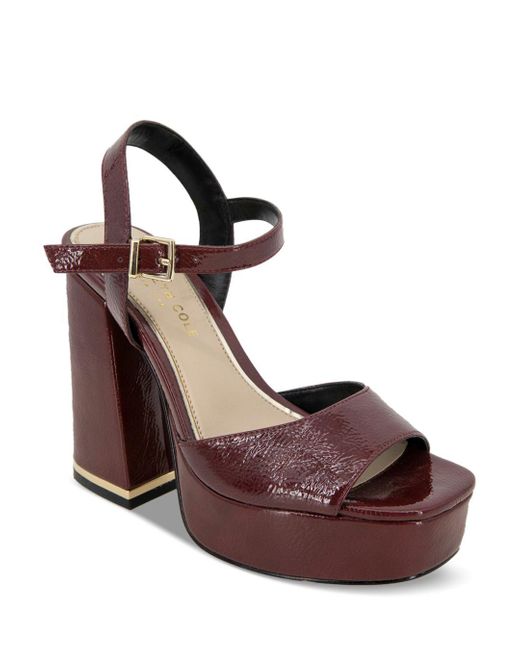 Cole Leather Dolly Ankle Strap Platform Heeled Sandals Lyst