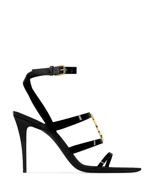 Saint Laurent White Cassandra Sandals