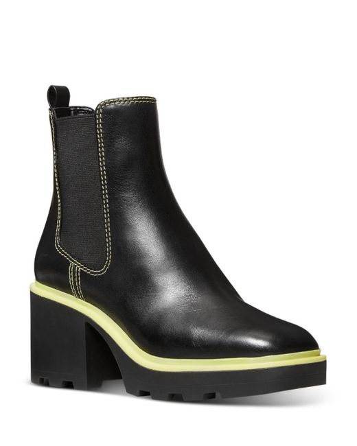 michael michael kors keisha leather ankle booties