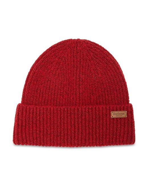 Barbour Red Pendle Knit Beanie