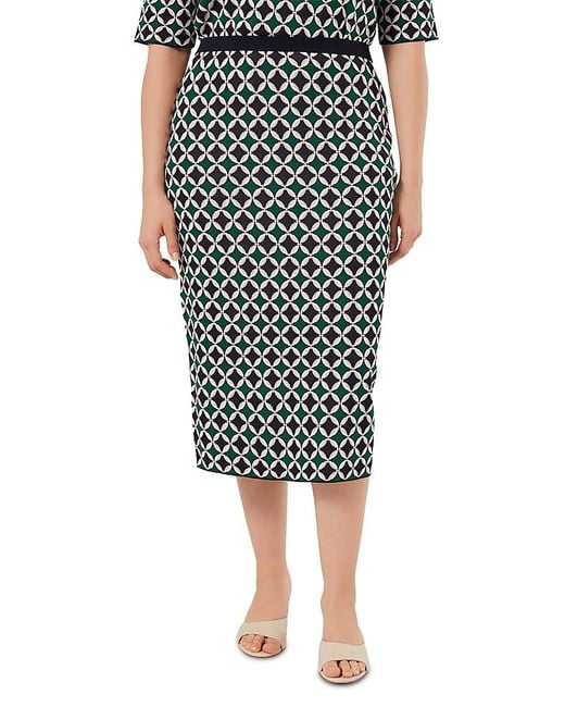 Marina Rinaldi Black Crea Knitted Skirt