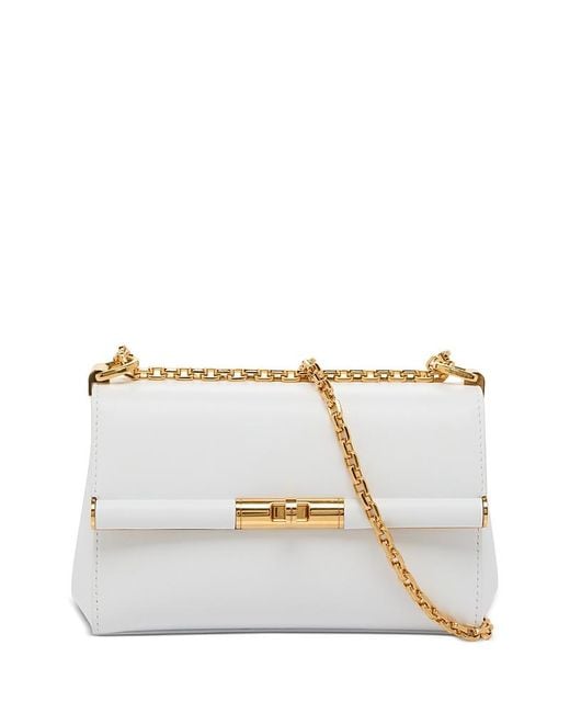 Dolce & Gabbana White Small Leather Shoulder Bag